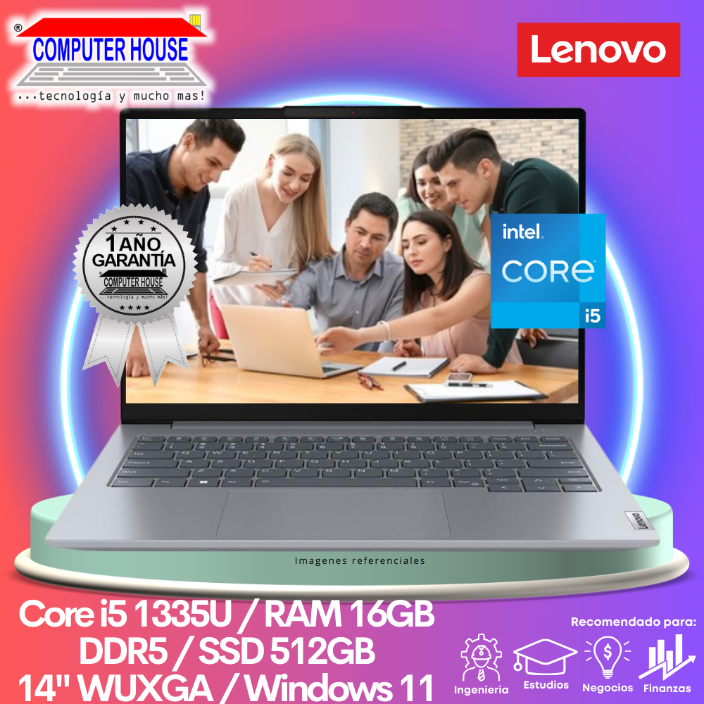 Laptop LENOVO Thinkbook 14, Core i5-1335U, RAM 16GB DDR5, SSD 512GB, 14