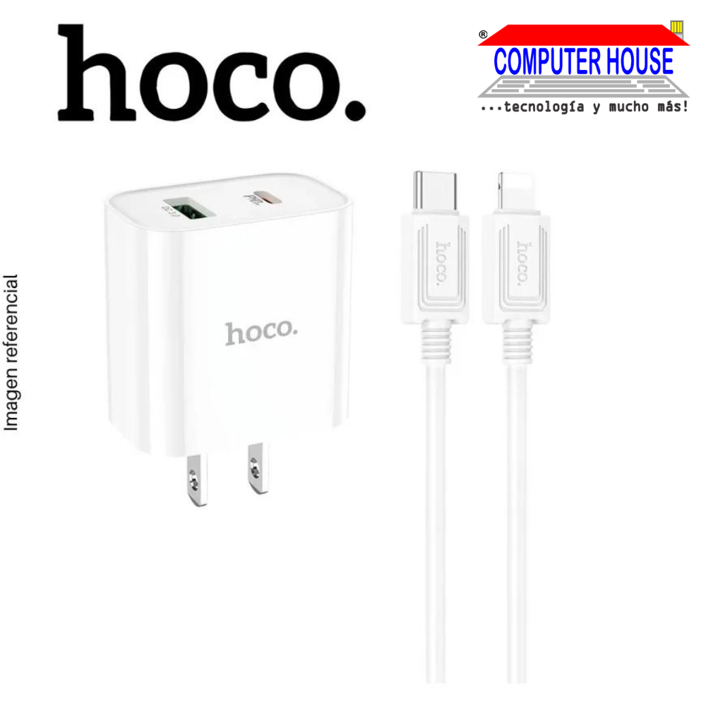 Charger + Cable Type-C to Lightning Hoco C80 Plus.