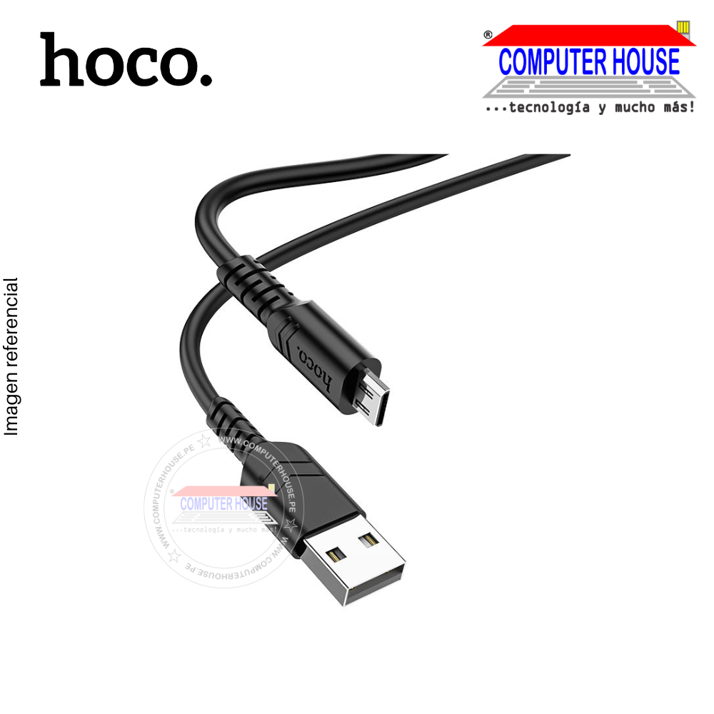 HOCO cable USB a Micro-USB X62 2.4A con longitud 1 metro.