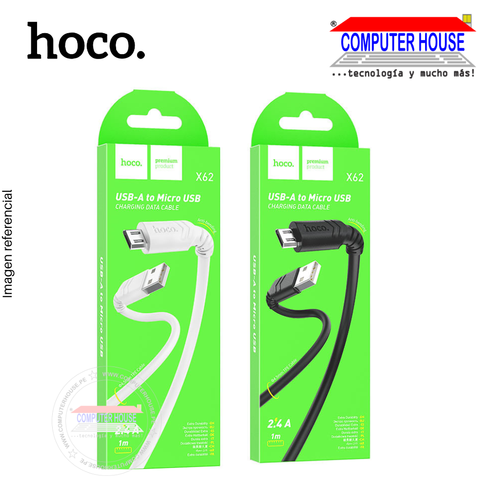 HOCO USB to Micro-USB cable X62 2.4A with length 1 meter.