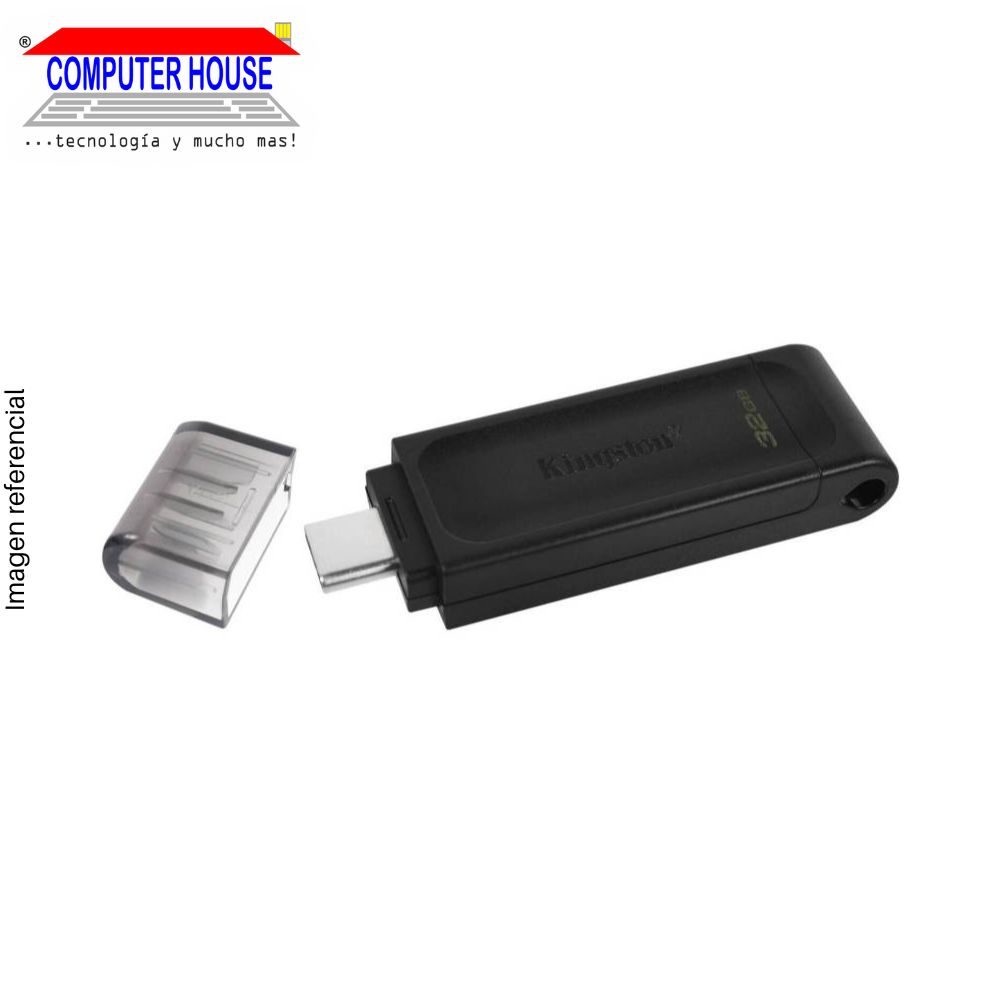 KINGSTON 32GB USB flash drive, DT 70, USB-C.