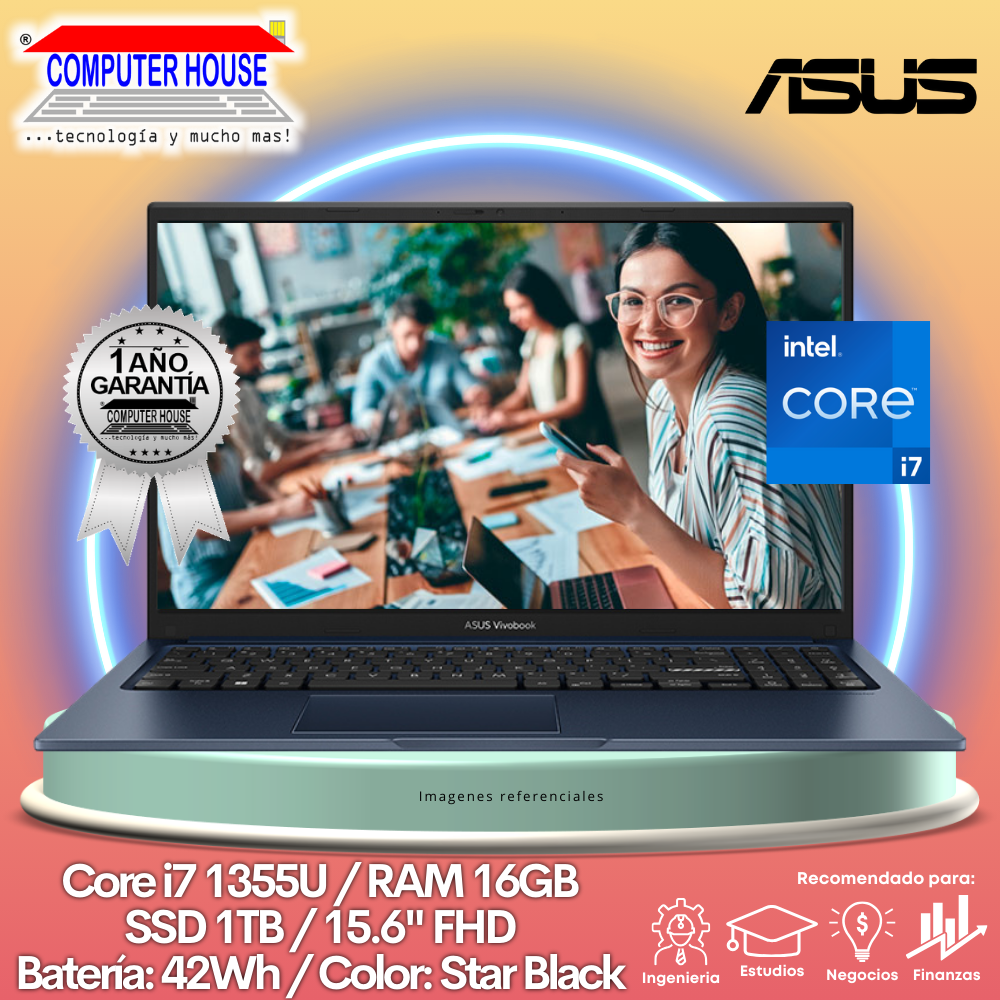 Laptop ASUS B1502CVA, Core i7-1355U, RAM 16GB, SSD 1TB, 15.6