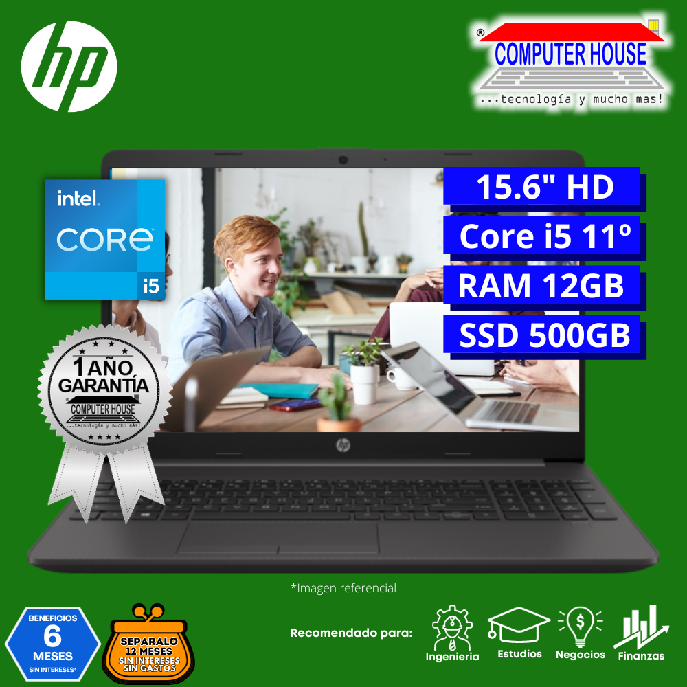 Laptop HP 250 G8, Core i5-1135G7, RAM 12GB, SSD 500GB, 15.6″ HD, FreeDos.