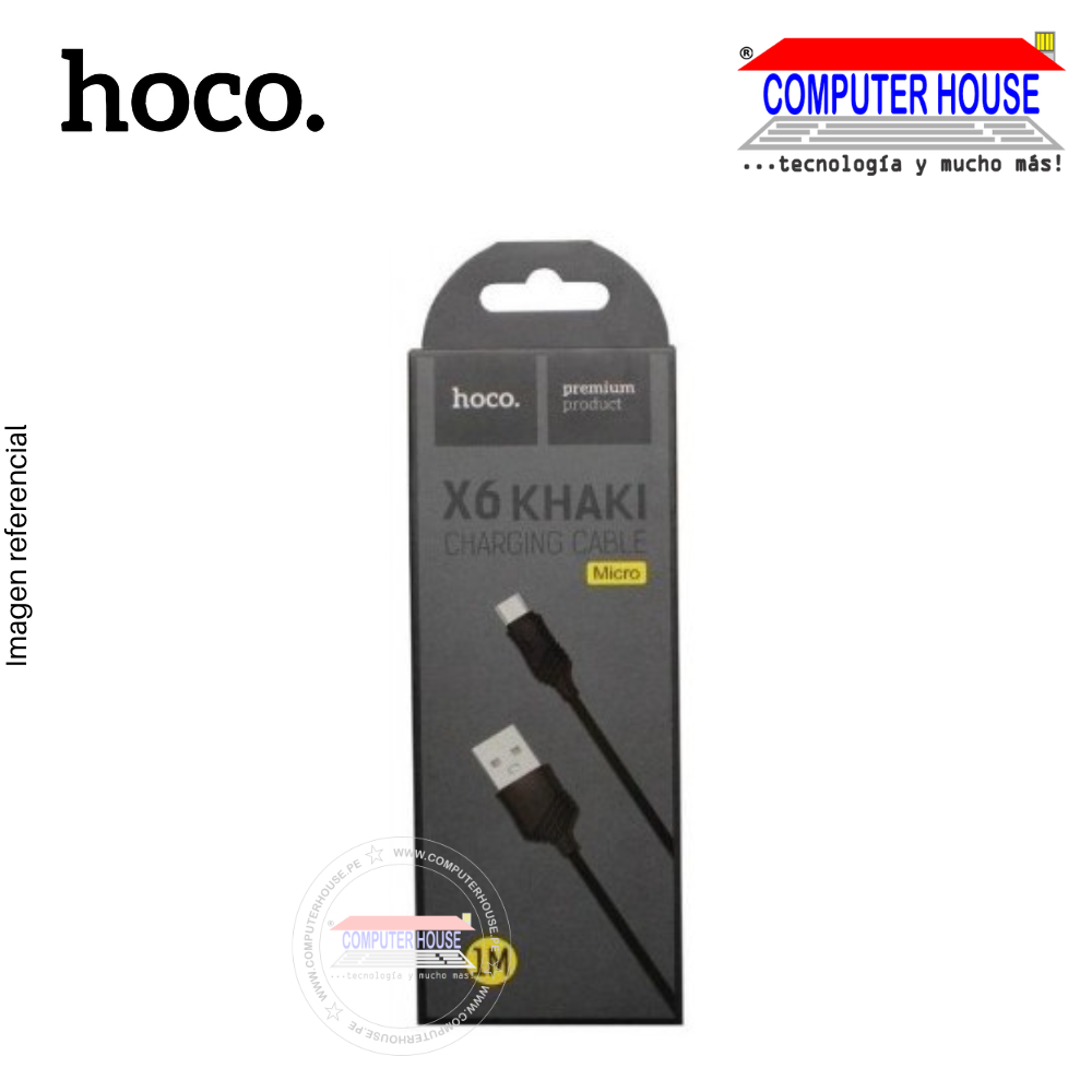 HOCO USB to Micro-USB cable X6 KHAKI 2.4A