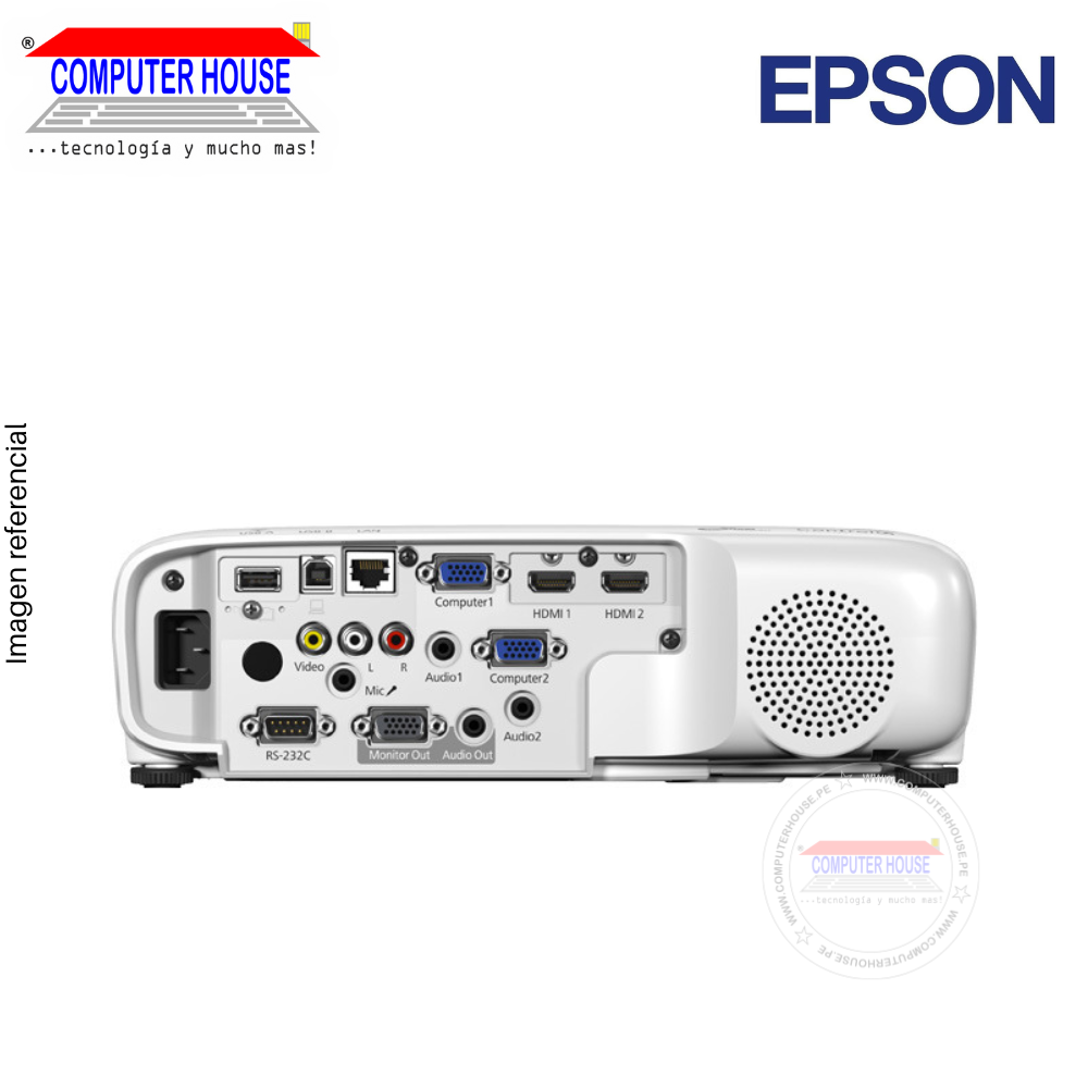 EPSON PowerLite X49 Projector, 3600 Lumens, 1024x768, XGA 3LCD, HDMI, Monaural Speaker: 5W x 1.