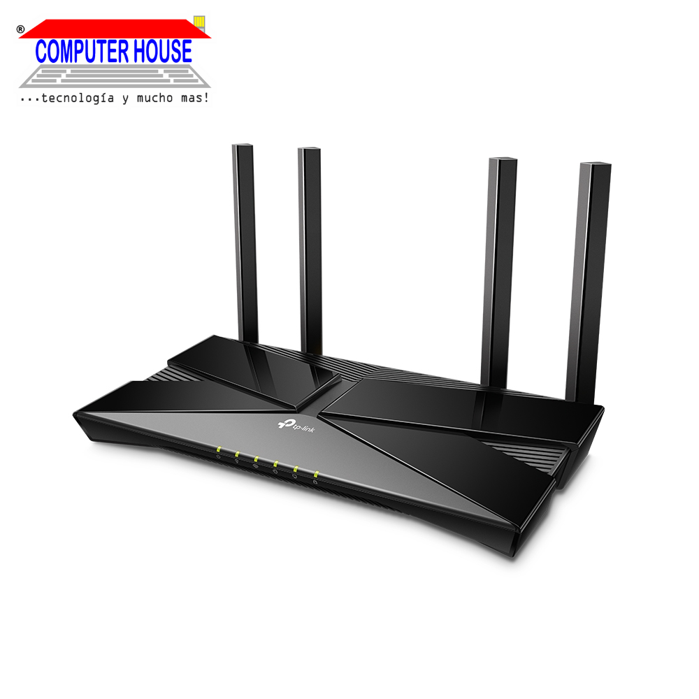 TP-LINK Archer AX23 Router, AX1800, Wi-Fi 6, Dual Band 2.4GHz (up to 574Mbps) and 5GHz (up to 1201Mbps). 