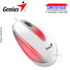 GENIUS DX-MINI USB Wired Mouse White, USB-A Connection.