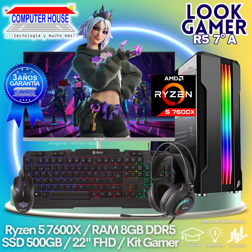 LOOK GAMER Ryzen 5-7600X 