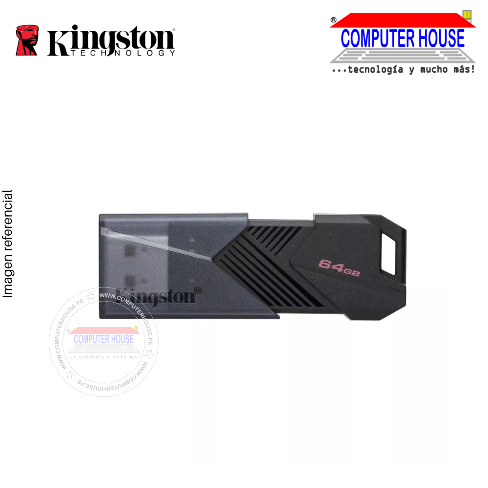 KINGSTON memoria USB 64GB DataTraveler Exodia ONYX USB 3.2 Gen 1, Negro (DTXON/64GB)