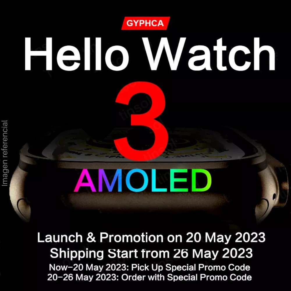 Reloj inteligente Hello Watch 3+ Plus, AMOLED de 4 GB Smartwatch - Colores