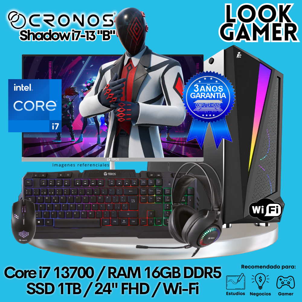 PC Look Gamer CRONOS Shadow i7-13 