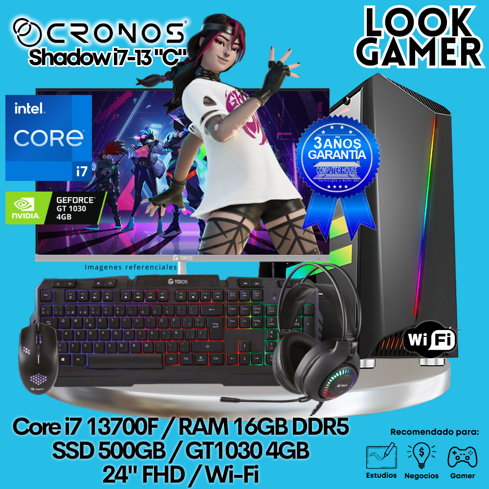 PC Look Gamer CRONOS Shadow i7-13 