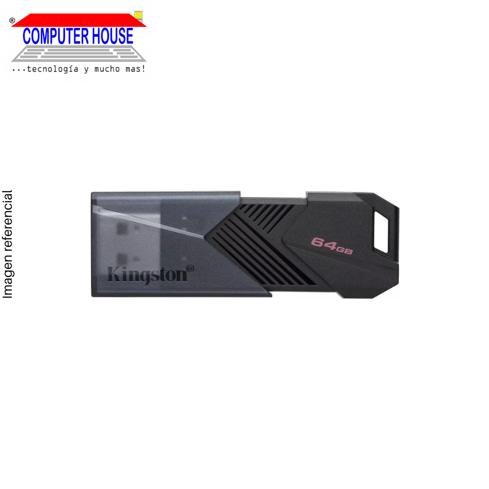 KINGSTON 64GB USB Flash Drive, DTX Exodia Onyx, USB-A 3.2.