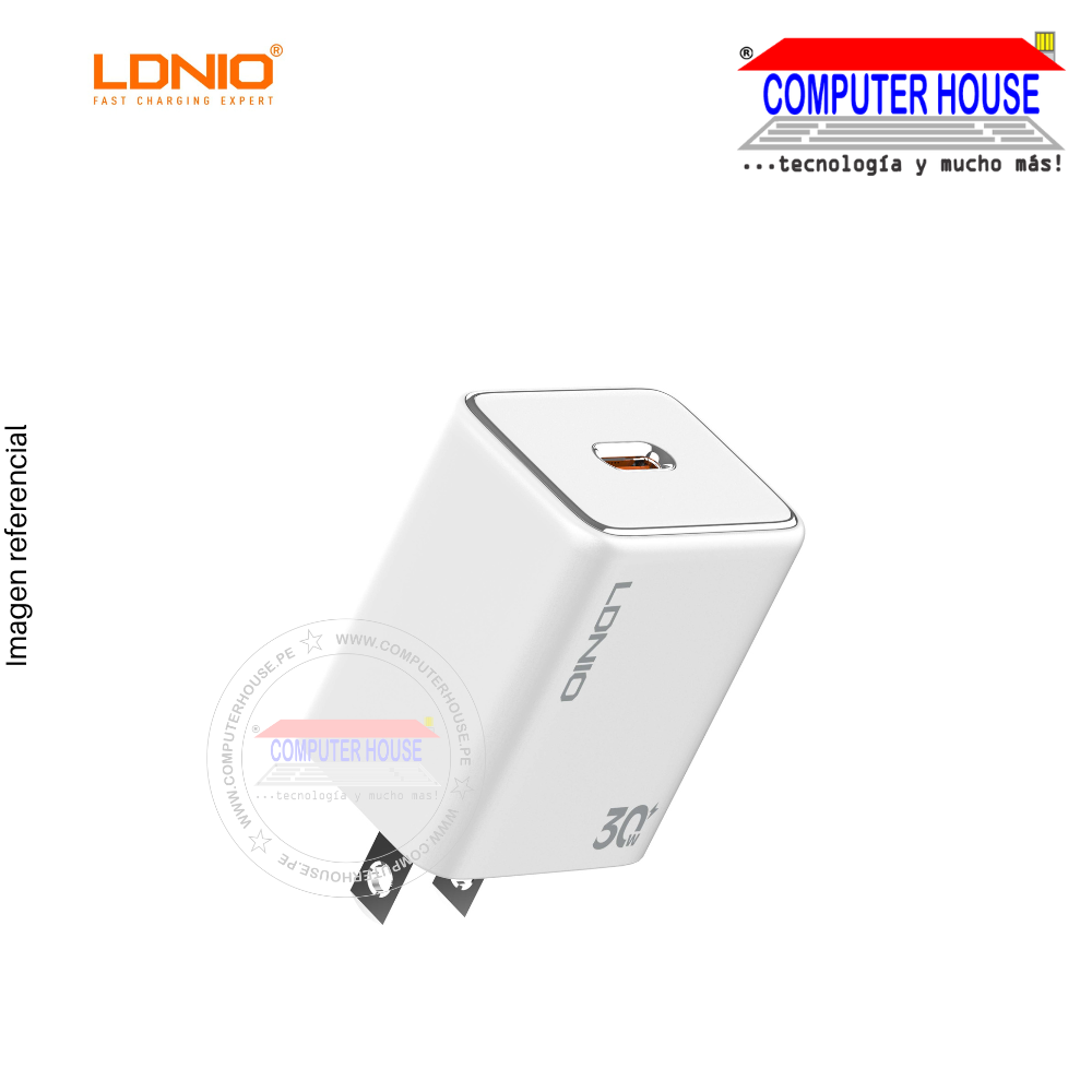 LDNIO cargador A1508C con conexion USB-C 30w 1.5A