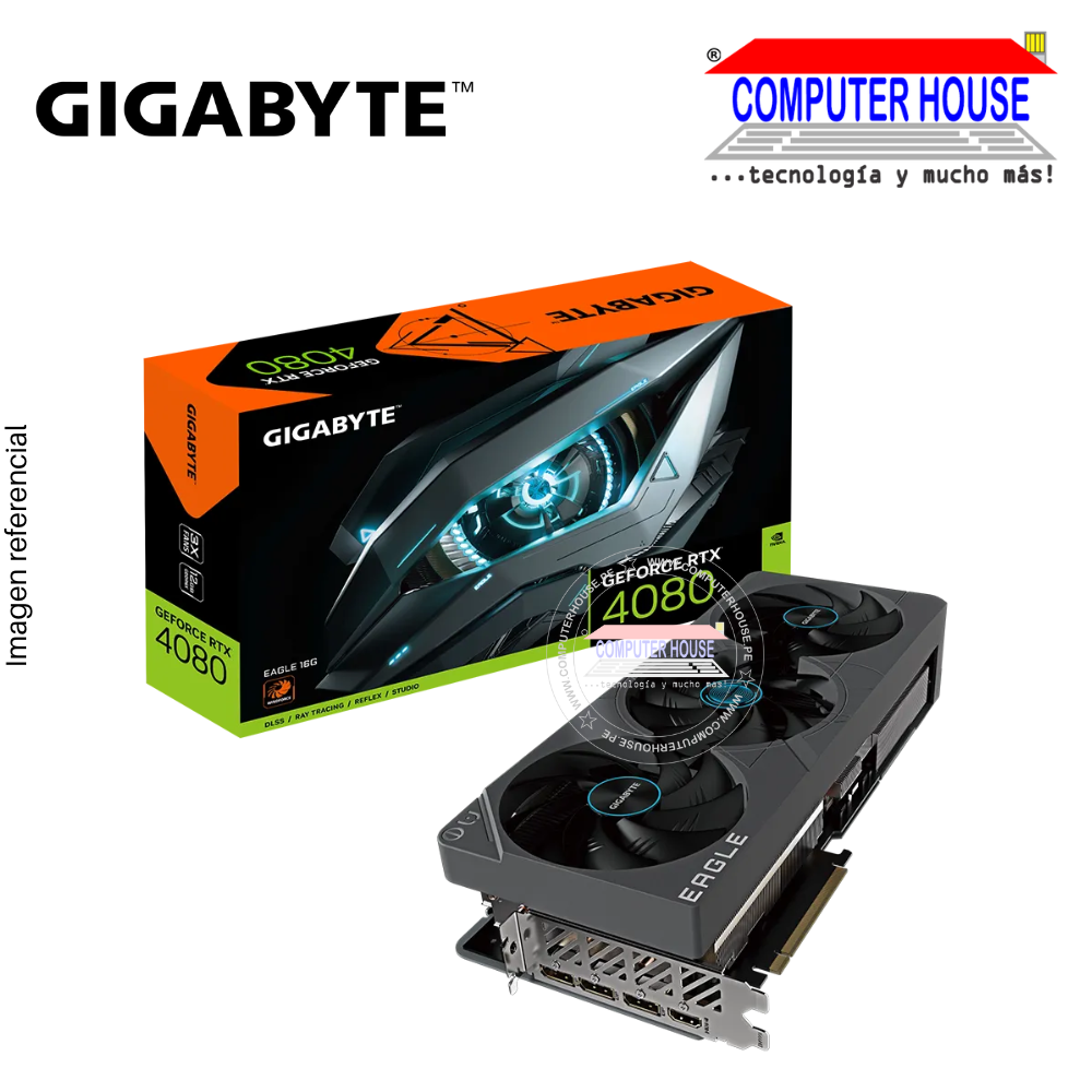 Tarjeta de video Gigabyte RTX4080 16GB Eagle, GDDR6X, PCI-E 4.0, GeForce