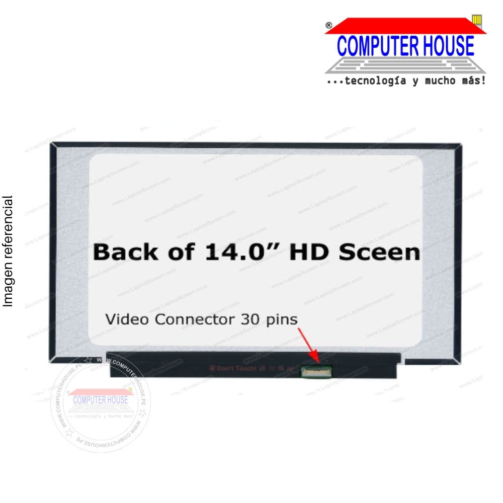 Laptop screen 14" HD 30 pins (Glossy)
