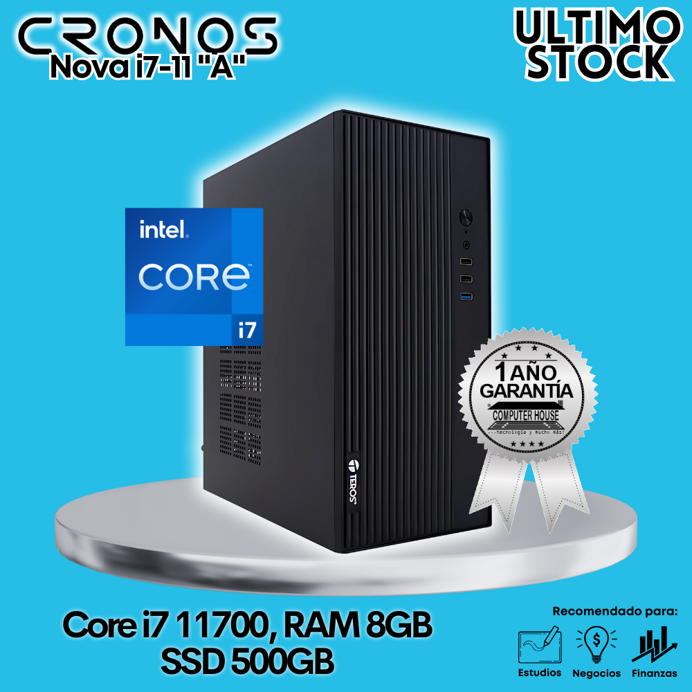 Latest Stock: Only CRONOS Nova i7-11 "A" CPU, 8GB RAM, 500GB SSD.