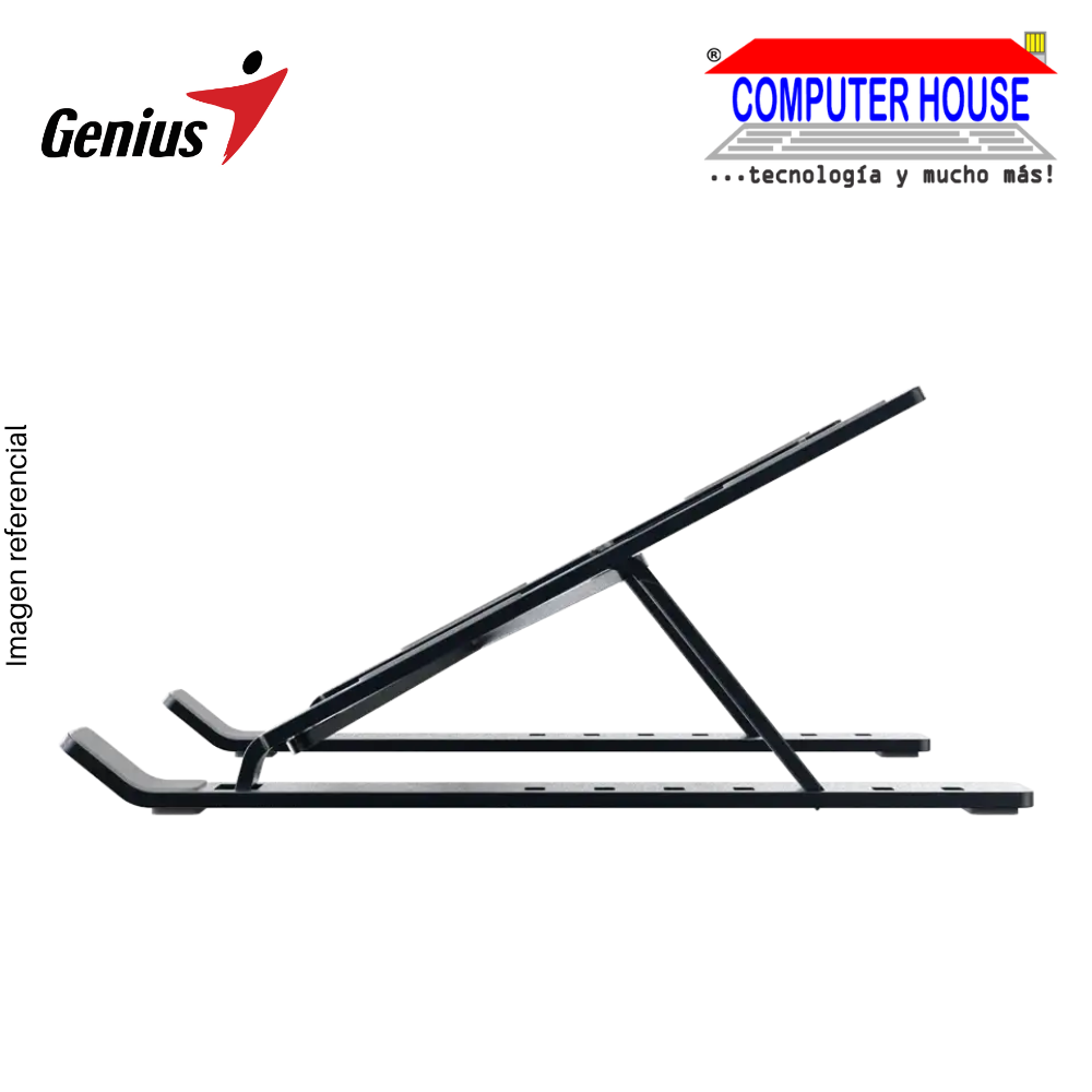 Soporte para laptop Genius G-Stand M250, aluminio, hasta 17", 7 niveles de inclinación,  plegable.