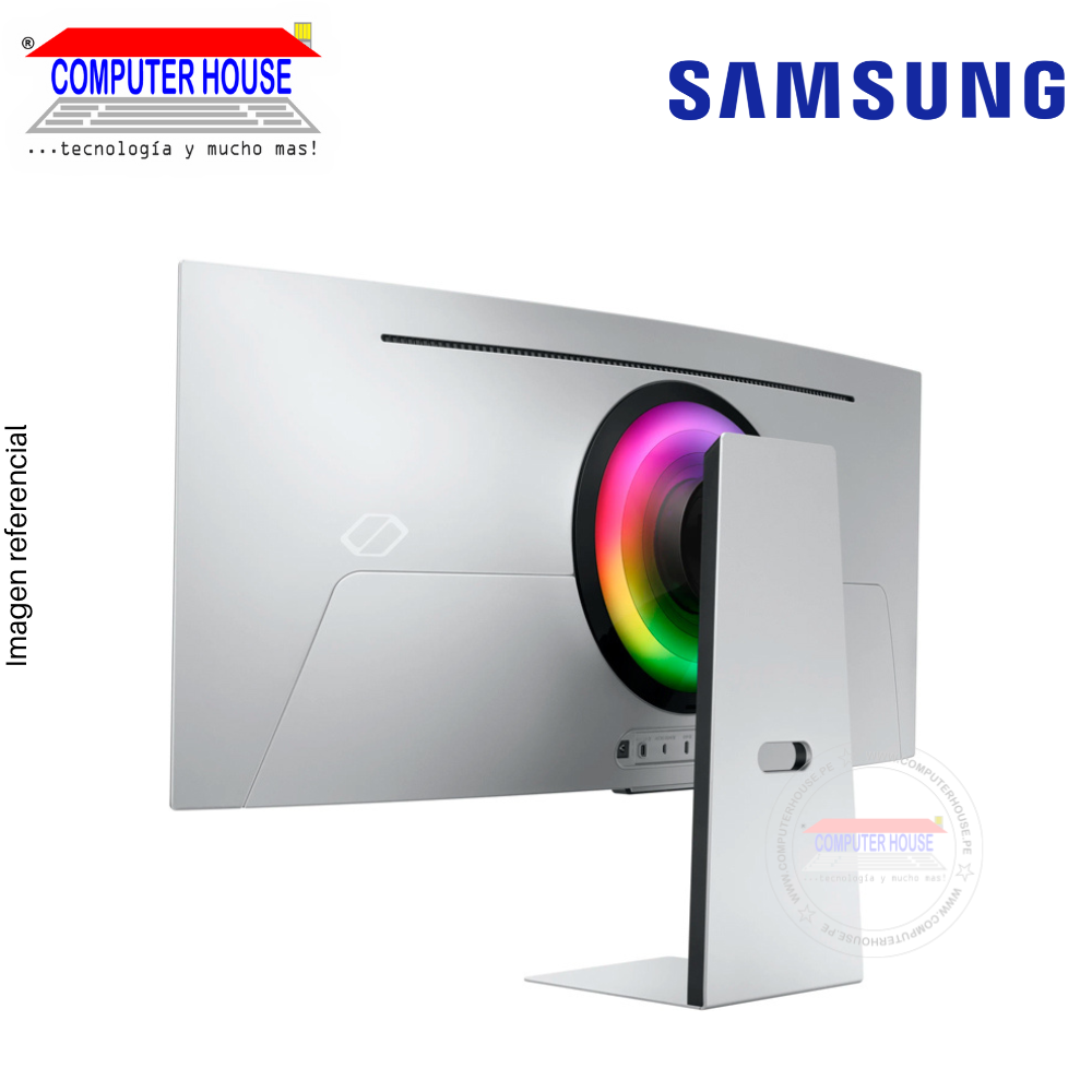 SAMSUNG Monitor Gamer 34" LS34BG850SNXZA Odyssey G8, 3440 x 1440 WQHD,175Hz, 0.1ms,  HDR TrueBlack400, MiniDisplay/HDMI, Wi-Fi.