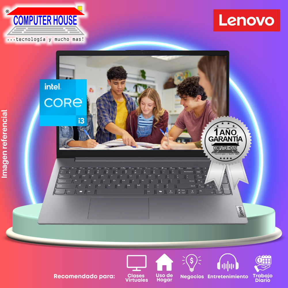 Laptop LENOVO V15 G4 IRU, Core i3-1315U, RAM 8GB DDR5, SSD 256GB, 15.6" FHD, FreeDos.