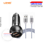 LDNIO car charger C503Q connection 2 USB 3.0