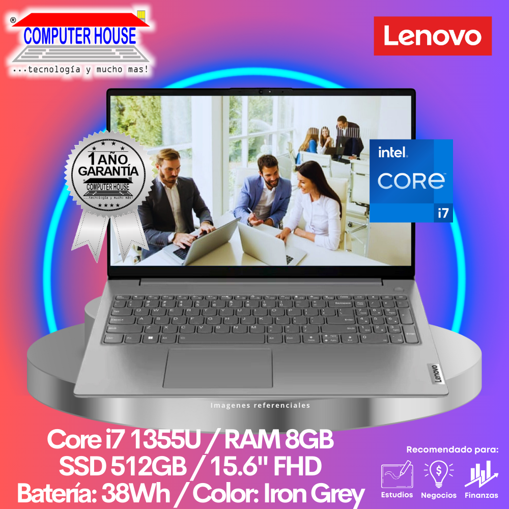 LENOVO V15 G4 Laptop, Core i7-1355U, 8GB RAM, 512GB SSD, 15.6" FHD, FreeDos.
