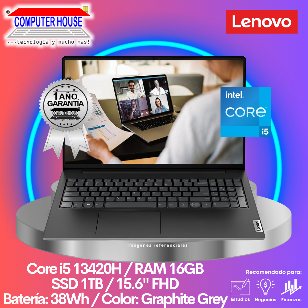 Laptop LENOVO V15  G4, Core i5-13420H, RAM 16GB, SSD 1TB, 15.6