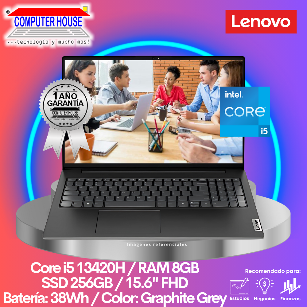 Laptop LENOVO V15  G4, Core i5-13420H, RAM 8GB, SSD 256GB, 15.6