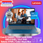 Laptop LENOVO IdeaPad Slim 3, Core i5-12450H, RAM 16GB DDR5, SSD 512GB, 15.6" FHD, FreeDos.