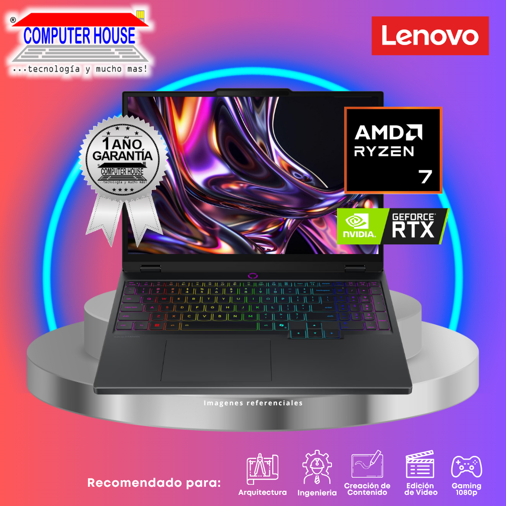 Laptop LENOVO Legion 5, Ryzen AI 7 350, RAM 16GB DDR5, SSD 1TB, Nvidia GeForce RTX5060 8GB, 15.1" WQXGA 165Hz, FreeDos.
