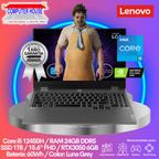 LENOVO LOQ Laptop, Core i5-12450HX, 24GB DDR5 RAM, 1TB SSD, RTX3050 6GB, 15.6" FHD, FreeDos.
