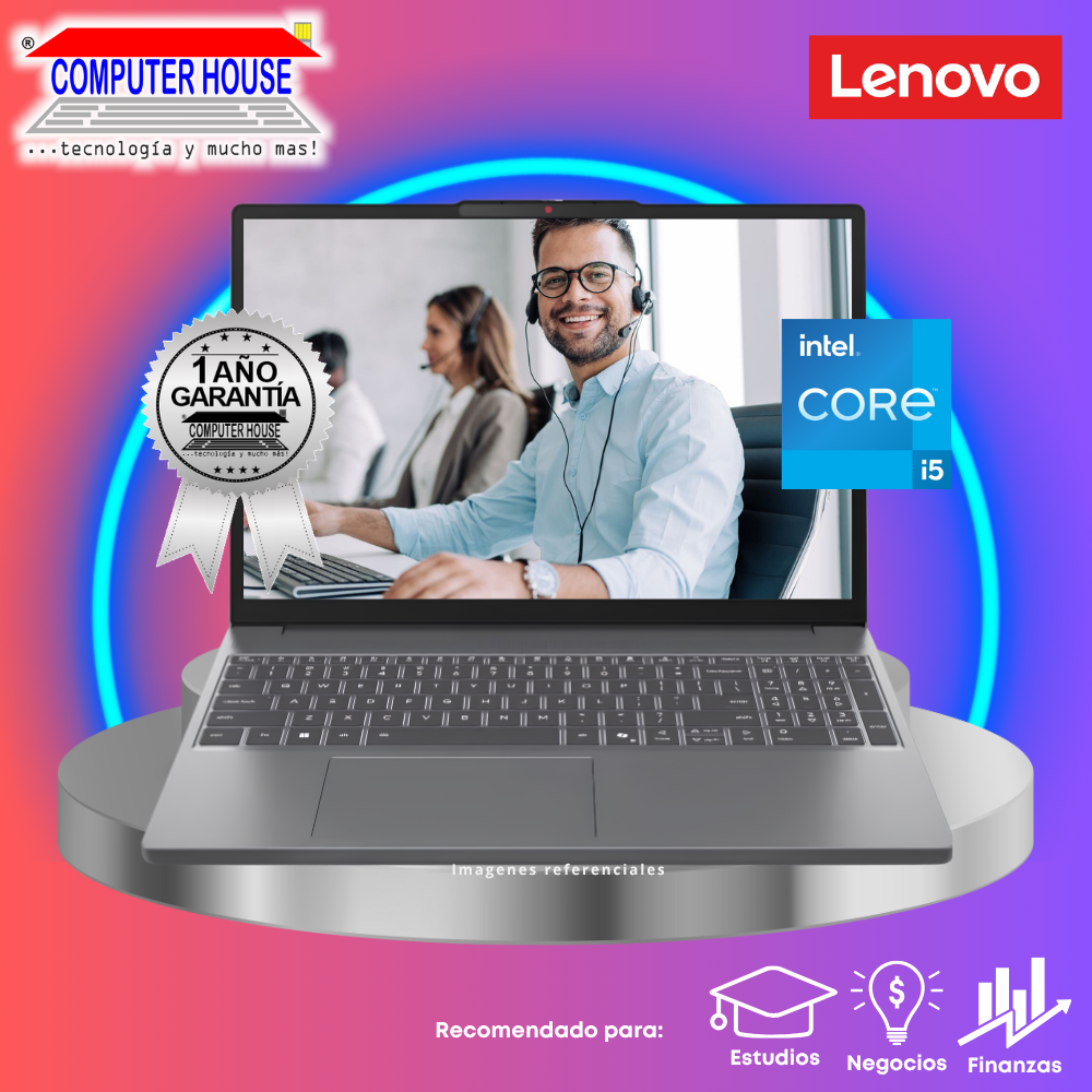 Laptop LENOVO IdeaPad Slim 3, Core i5-13420H, RAM 16GB DDR5, SSD 512GB, 16" WUXGA, FreeDos.