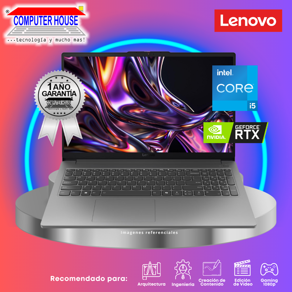 Laptop LENOVO LOQ, Core i5-12450HX, RAM 8GB DDR5, SSD 512GB, Nvidia GeForce RTX3050 6GB, 15.6" FHD 144Hz, FreeDos.