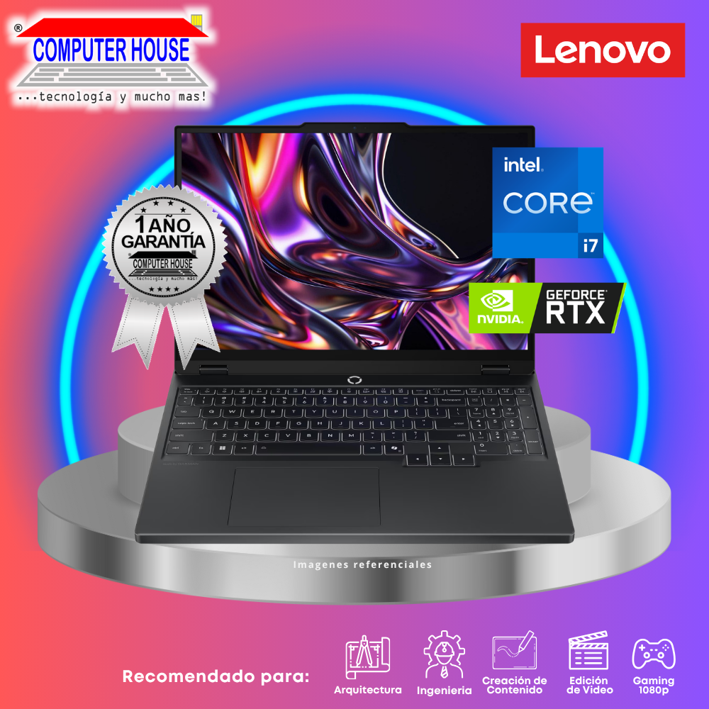 Laptop LENOVO Legion 5, Core i7-14700HX, RAM 32GB DDR5, SSD 1TB, Nvidia GeForce RTX5070 8GB, 15.1" WQXGA 165Hz Oled, Windows 11.