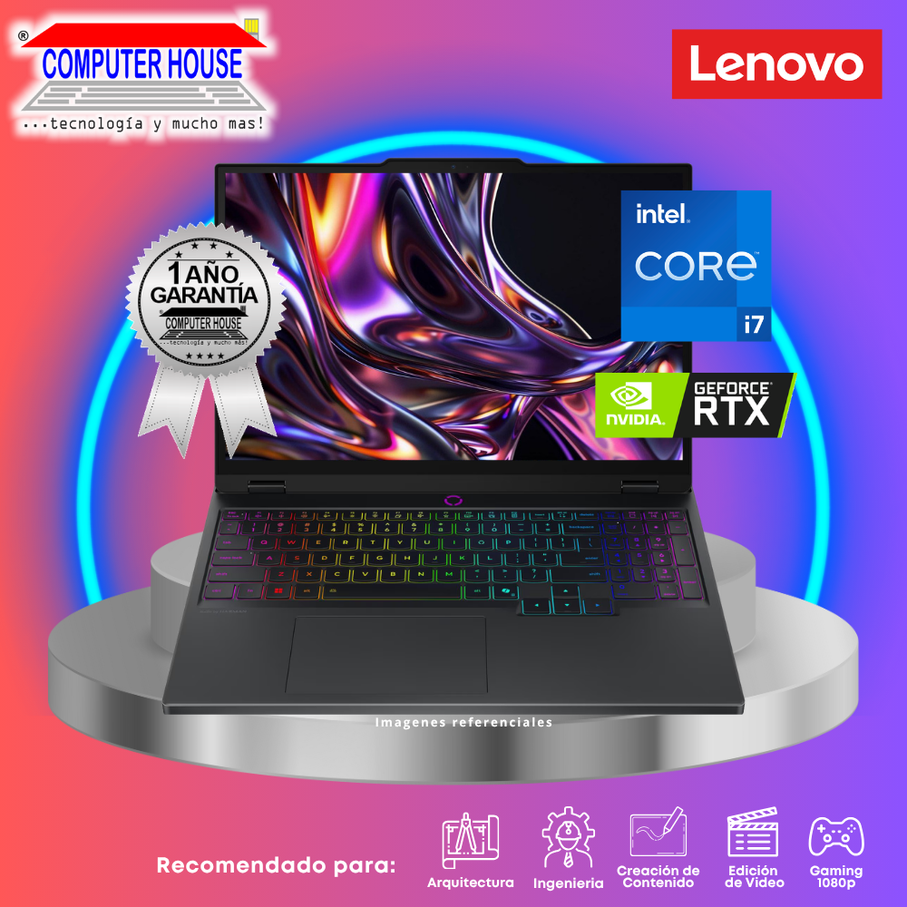 LENOVO LOQ 15IRX9 Laptop, Core i7-13650HX, RAM 12GB DDR5, SSD 512GB, RTX3050 6GB, 15.6" FHD, FreeDos.