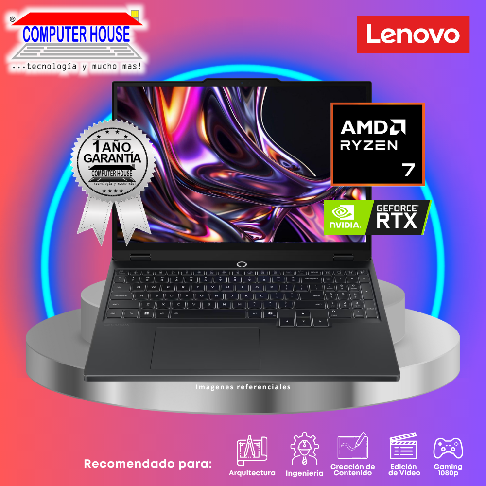 Laptop LENOVO Legion 5, Ryzen 7-260, RAM 16GB DDR5, SSD 1TB, Nvidia GeForce RTX5060 8GB, 15.3" WUXGA 165Hz, FreeDos.
