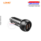 LDNIO car charger A2502C PD QC3.0 connection 2 USB 3.0 ports