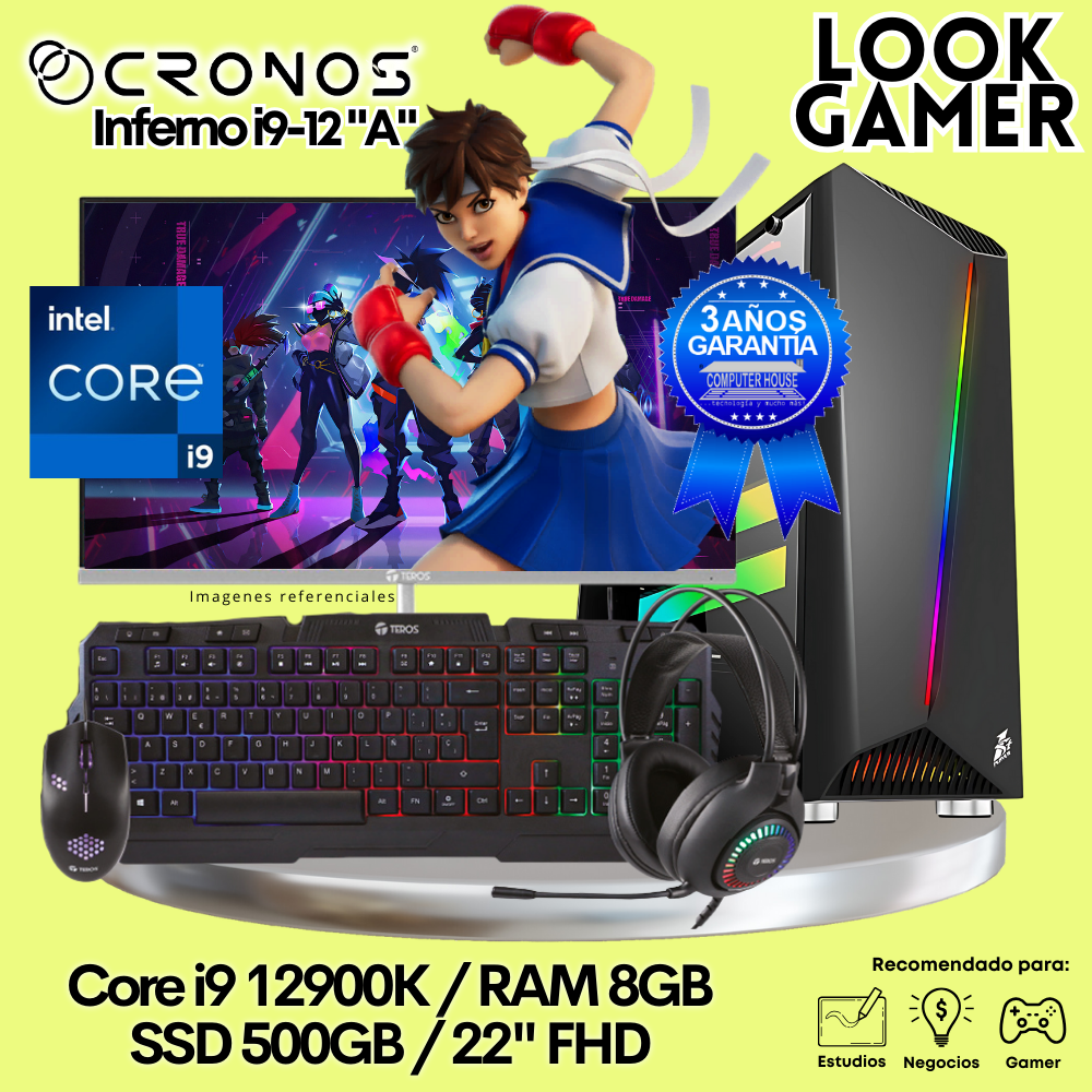 PC Look Gamer CRONOS Inferno i9-12 