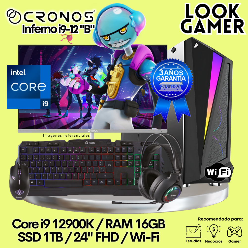 PC Look Gamer CRONOS Inferno i9-12 