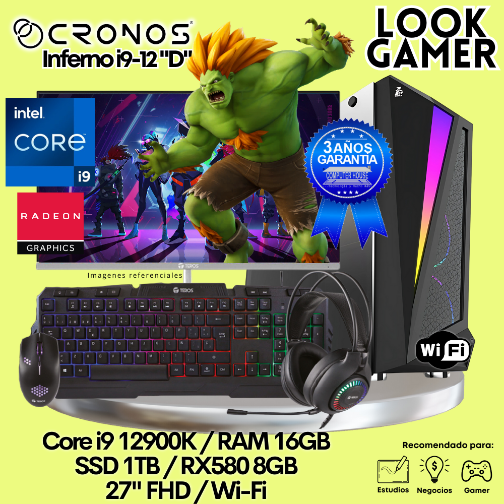 PC Look Gamer CRONOS Inferno i9-12 