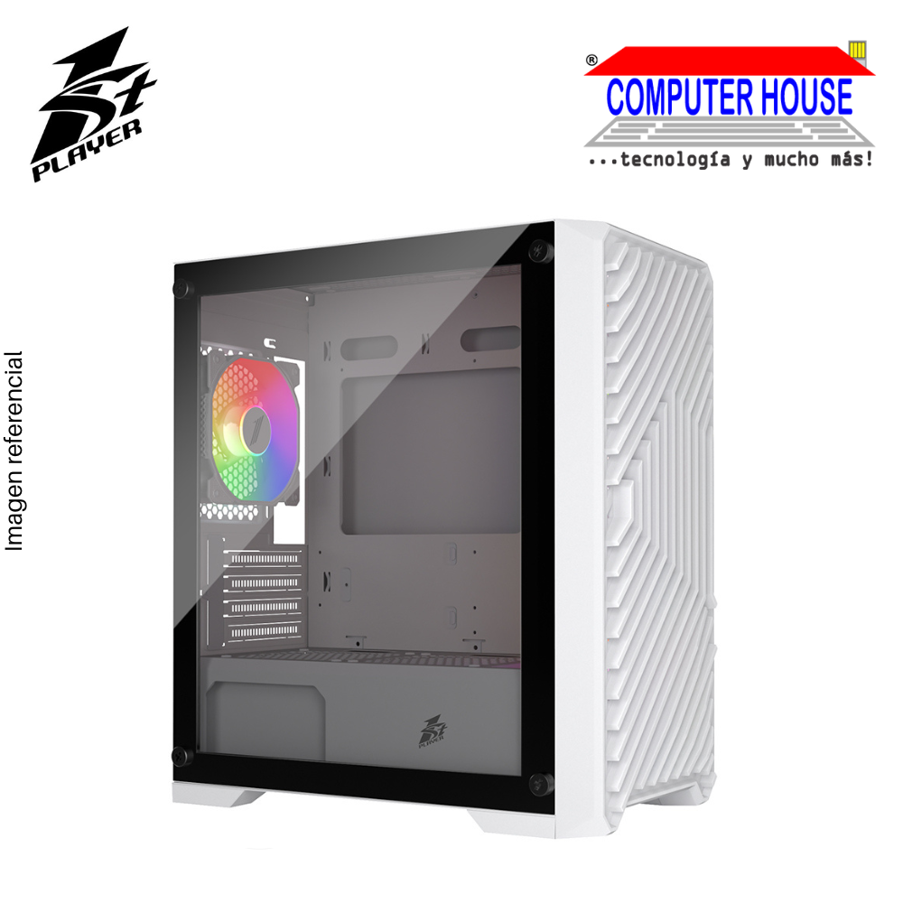 Case 1St Player T5,While,No Power Supply,Air Cooled Panel Tempered Glass Supports Water Cooling 240