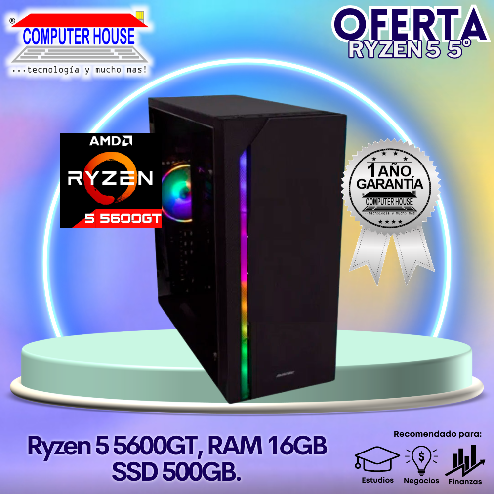 OFERTA SOLO CPU: Look Gamer Ryzen 5-5600GT 