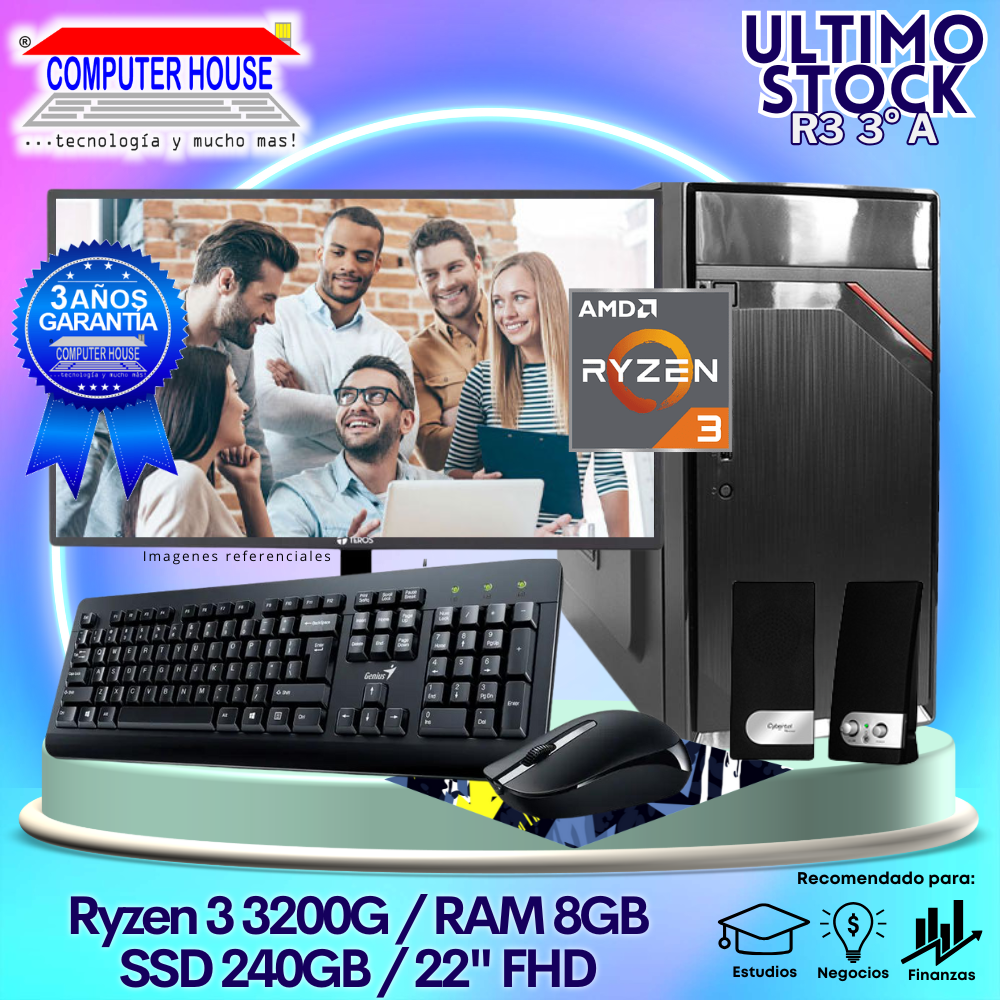 Ultimo Stock: Desktop Ryzen 3-3200G 