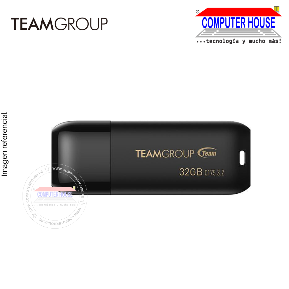 TEAMGROUP memoria USB 32GB C175 USB 3.2, Negro