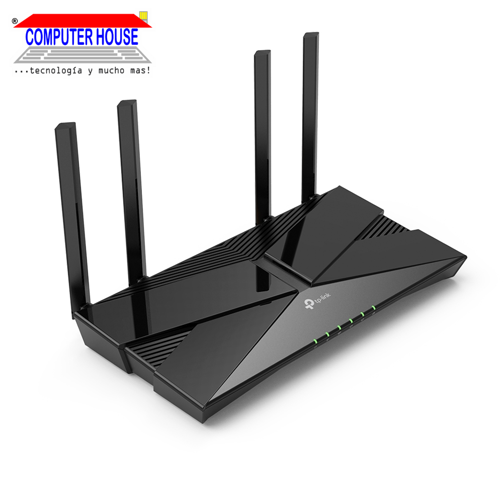 Router TP-LINK Archer AX23, AX1800, Wi-Fi 6, Doble Banda 2.4GHz (hasta 574Mbps) y 5GHz (hasta 1201Mbps).