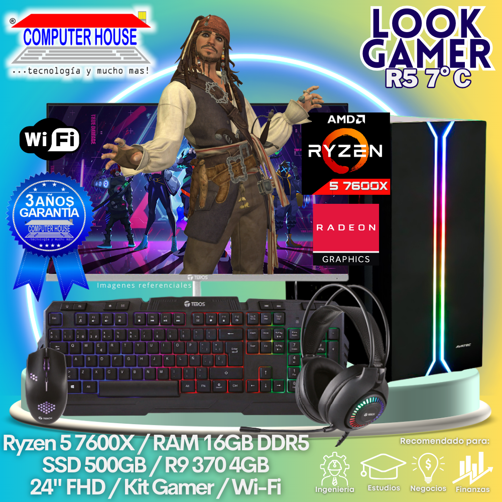 LOOK GAMER Ryzen 5-7600X 