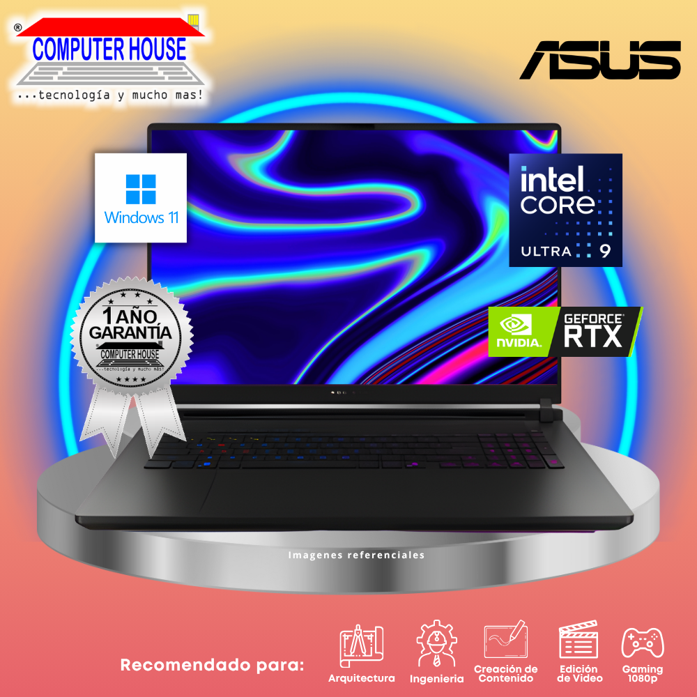 ASUS Rog Strix G18 Laptop, Core Ultra 9-275HX, 32GB DDR5 RAM, 2TB SSD, RTX5080 16GB Video, 18" FHD 240Hz, English Keyboard, Windows 11.