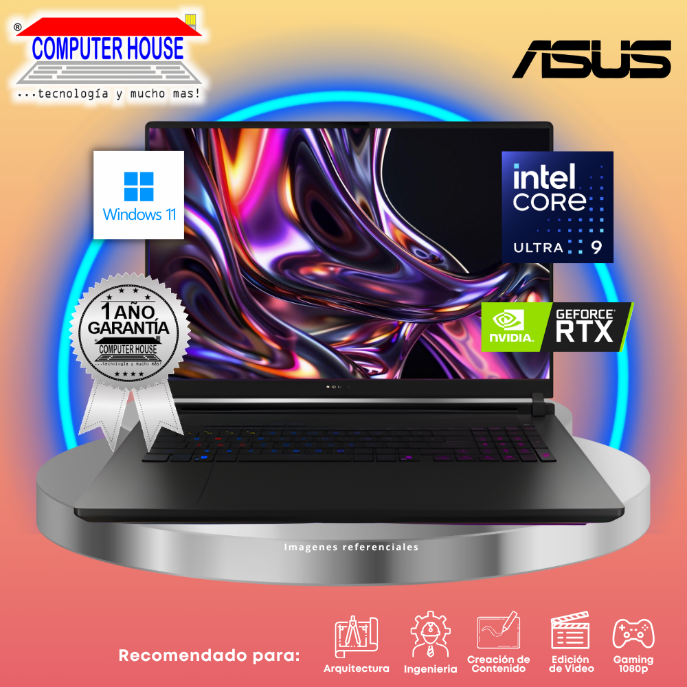 ASUS Rog Strix G18 Laptop, Core Ultra 9-275HX, 32GB DDR5 RAM, 2TB SSD, RTX5080 16GB Video, 18" FHD 240Hz, English Keyboard, Windows 11.