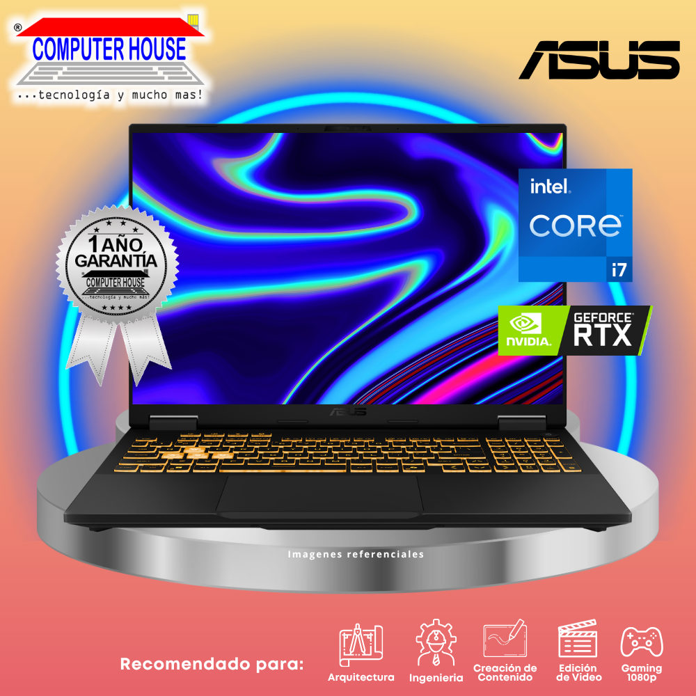 Laptop ASUS Tuf Gaming F16, Core i7-14650HX, RAM 16GB DDR5, SSD 512GB, Nvidia GeForce RTX5050 8GB, 16" WUXGA 165Hz, FreeDos.