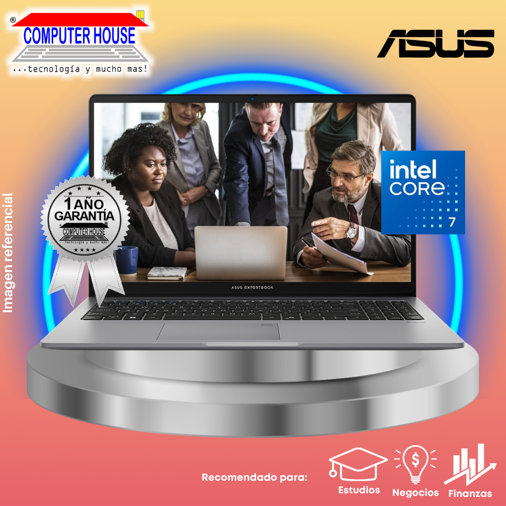 Laptop ASUS Expertbook P1, Core 7-240H, RAM 16GB DDR5, SSD 512GTB, 15.6" FHD, FreeDos.